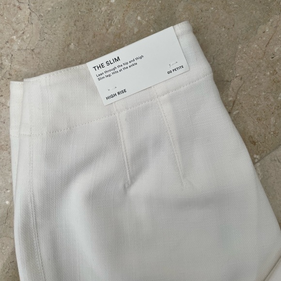 Ann Taylor Ankle High Rise Petite Pants in Cream - Picture 2 of 8